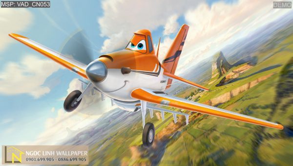 Tranh 3d cartoon thế giới máy bay