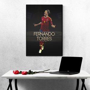 Tranh Treo Tường Cầu Thủ Bóng Đá Fernando Torres - FT01c